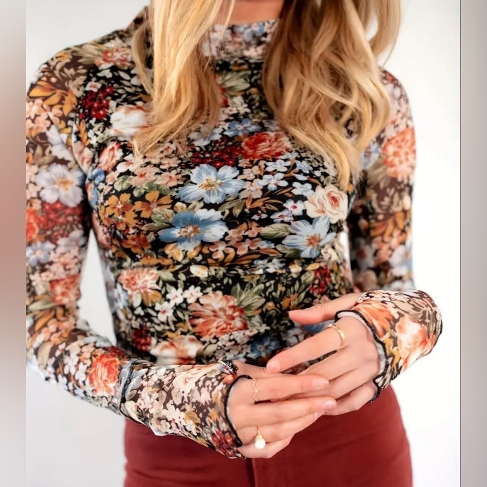 Floral Long Sleeve Top